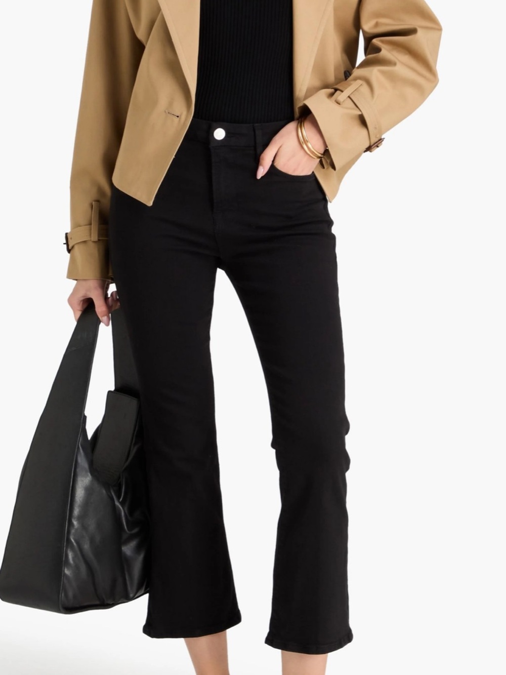 FRAME Le Crop Mini Boot High-Rise Bootcut Jeans [Size 32]